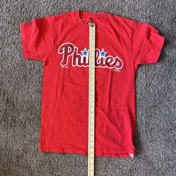Philadelphia Phillies Shirt Adult Small Red MLB Baseball Darin Ruf - Picture 5 of 7